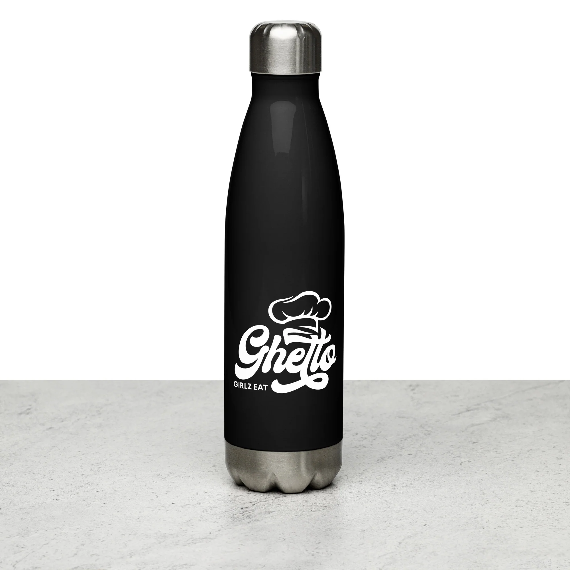 Sippin' Stainless Steel Water Bottle (Black) - Image 2